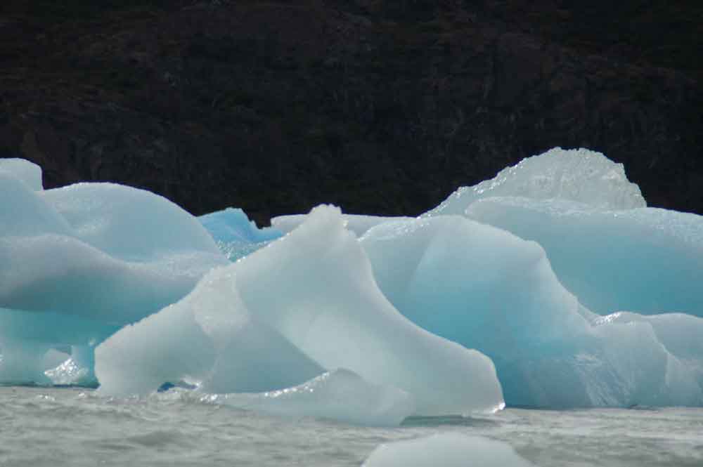 32 - Chile - parque nacional Torres del Paine, lago Grey, icebergs